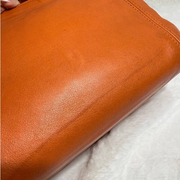 Vintage COACH Waverly Tangerine 4133 Costa Rica Top Handle Handbag - Picture 6 of 15